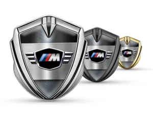 BMW Metallico Emblema Badge Durevole Tocco Premium